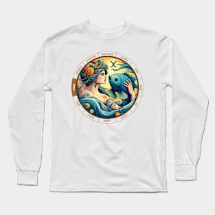 ZODIAC Pisces - Astrological PISCES - PISCES - ZODIAC sign - Van Gogh style - 7 Long Sleeve T-Shirt